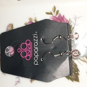 Nwt paparazzi lite pink dangle earrings